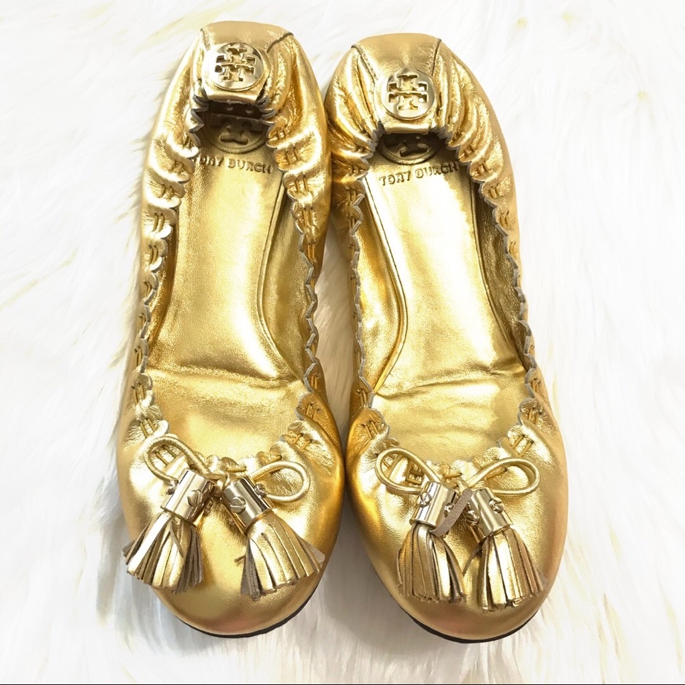 {Tory Burch} Metallic flats - Picture 1 of 11
